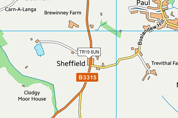 TR19 6UN map - OS VectorMap District (Ordnance Survey)