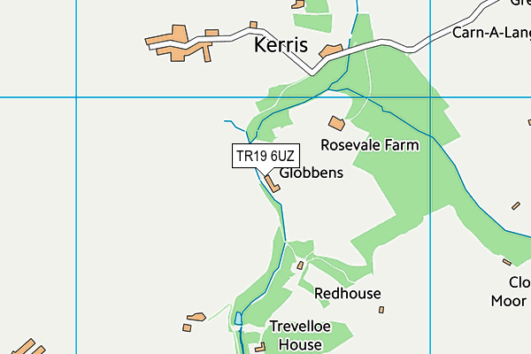 TR19 6UZ map - OS VectorMap District (Ordnance Survey)
