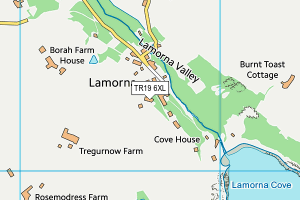 TR19 6XL map - OS VectorMap District (Ordnance Survey)