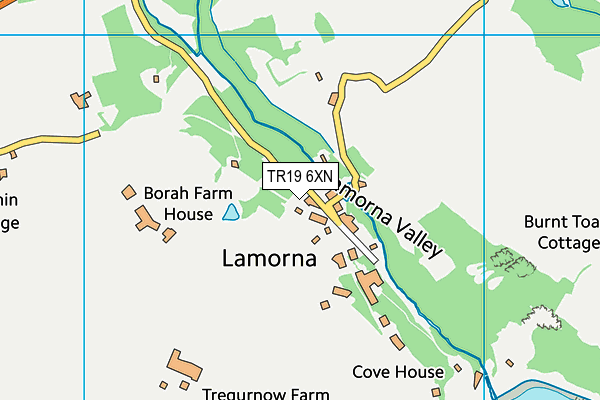TR19 6XN map - OS VectorMap District (Ordnance Survey)
