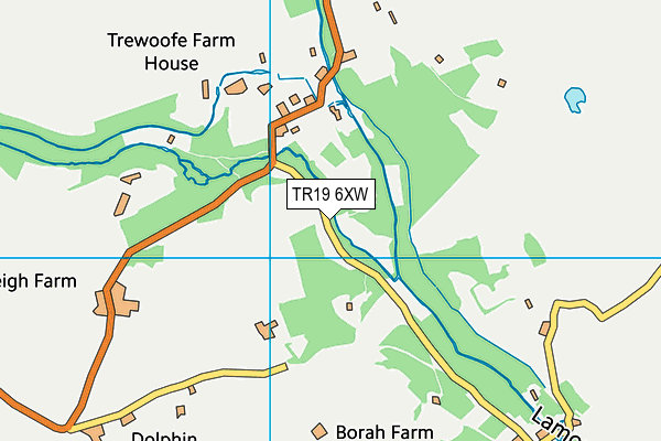 TR19 6XW map - OS VectorMap District (Ordnance Survey)