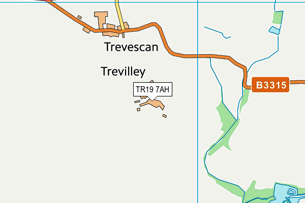 TR19 7AH map - OS VectorMap District (Ordnance Survey)