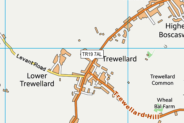 TR19 7AL map - OS VectorMap District (Ordnance Survey)