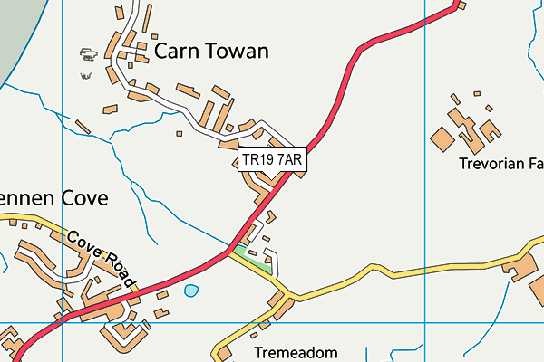 TR19 7AR map - OS VectorMap District (Ordnance Survey)