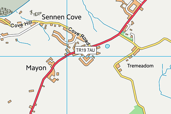 TR19 7AU map - OS VectorMap District (Ordnance Survey)