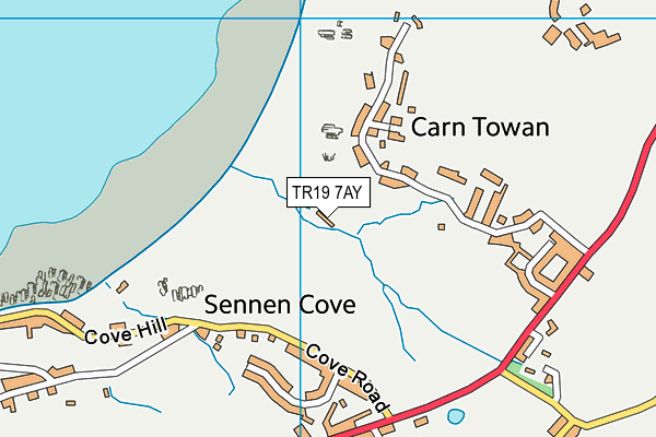 TR19 7AY map - OS VectorMap District (Ordnance Survey)