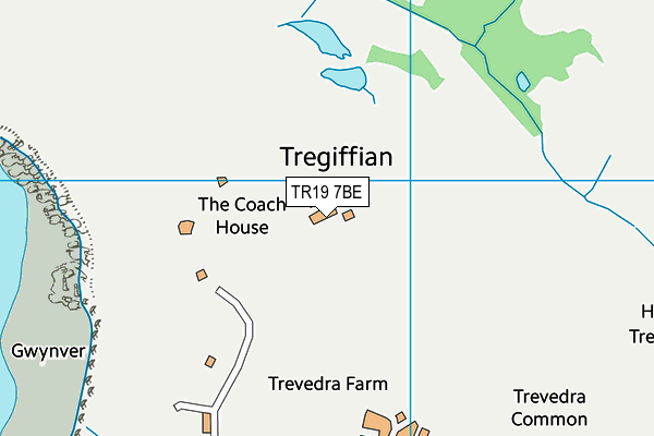 TR19 7BE map - OS VectorMap District (Ordnance Survey)