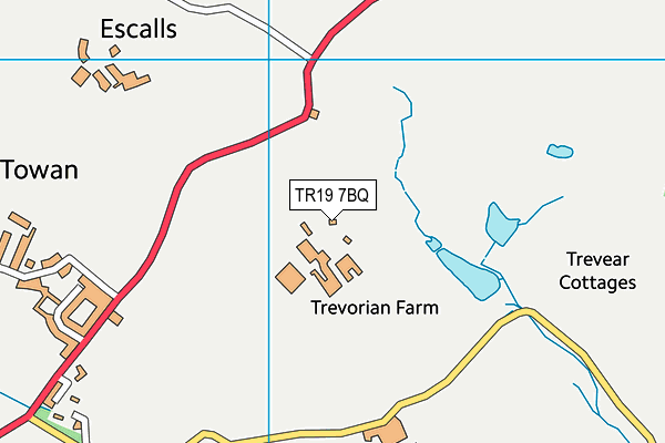 TR19 7BQ map - OS VectorMap District (Ordnance Survey)