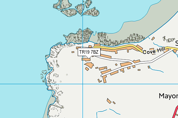TR19 7BZ map - OS VectorMap District (Ordnance Survey)