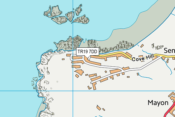 TR19 7DD map - OS VectorMap District (Ordnance Survey)