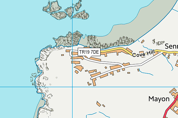 TR19 7DE map - OS VectorMap District (Ordnance Survey)