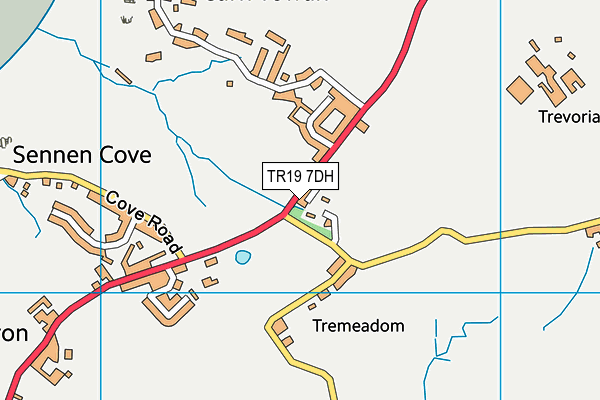 TR19 7DH map - OS VectorMap District (Ordnance Survey)