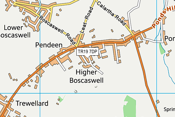 TR19 7DP map - OS VectorMap District (Ordnance Survey)