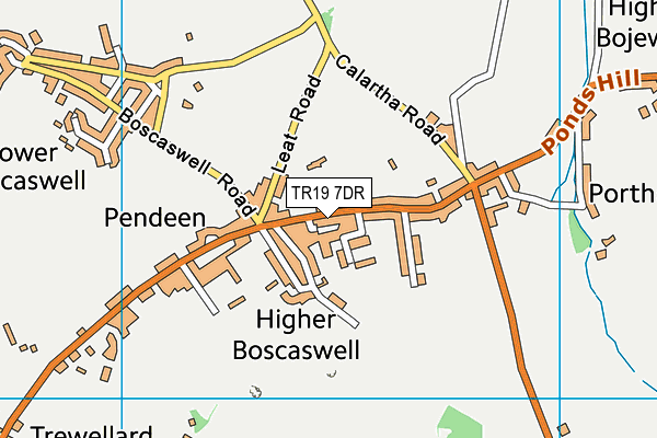 TR19 7DR map - OS VectorMap District (Ordnance Survey)