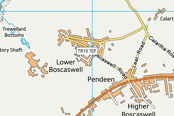 TR19 7EF map - OS VectorMap District (Ordnance Survey)