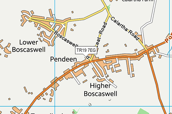 TR19 7EG map - OS VectorMap District (Ordnance Survey)