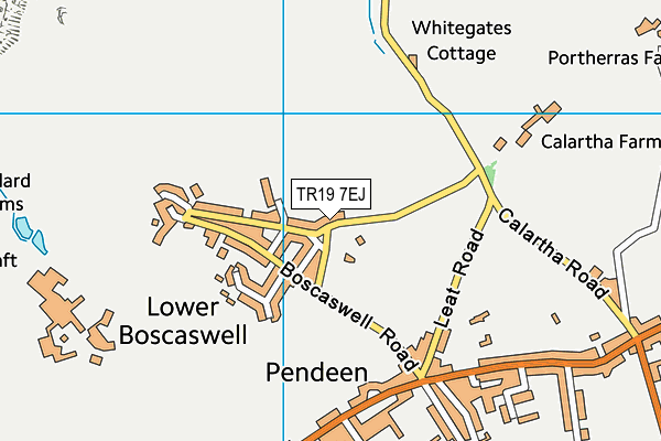 TR19 7EJ map - OS VectorMap District (Ordnance Survey)