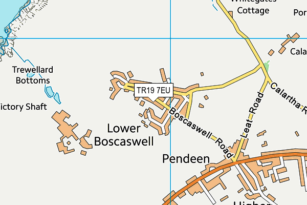 TR19 7EU map - OS VectorMap District (Ordnance Survey)