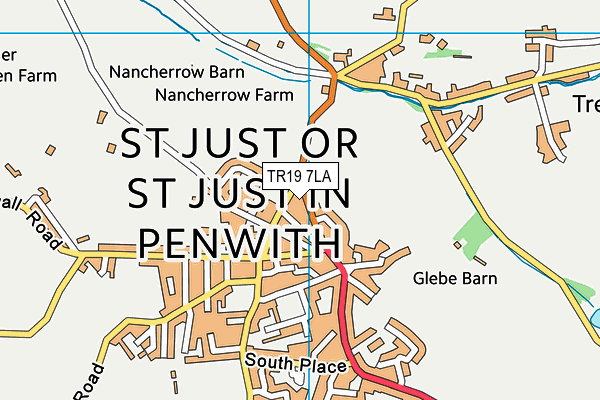 TR19 7LA map - OS VectorMap District (Ordnance Survey)