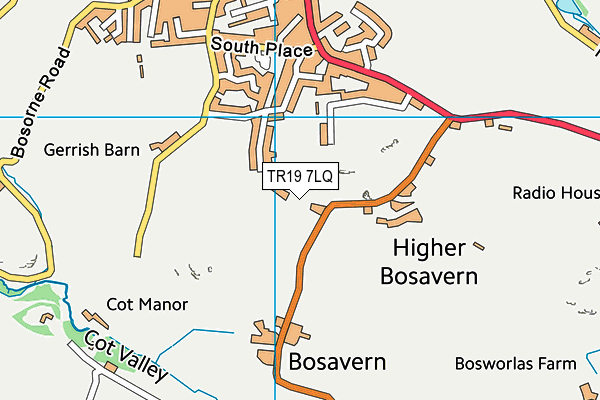 TR19 7LQ map - OS VectorMap District (Ordnance Survey)