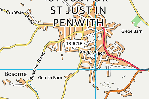 TR19 7LR map - OS VectorMap District (Ordnance Survey)