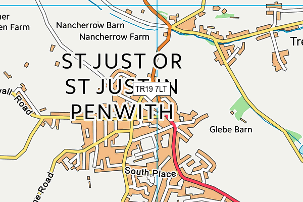 TR19 7LT map - OS VectorMap District (Ordnance Survey)
