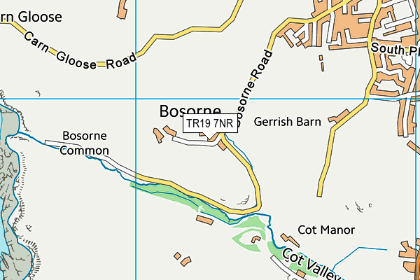 TR19 7NR map - OS VectorMap District (Ordnance Survey)