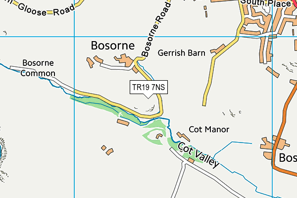 TR19 7NS map - OS VectorMap District (Ordnance Survey)