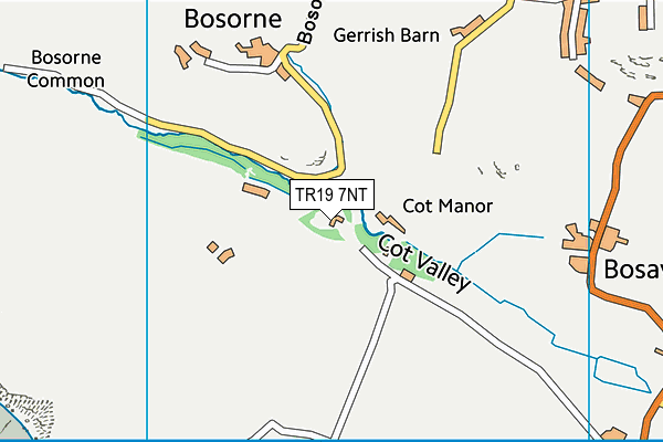 TR19 7NT map - OS VectorMap District (Ordnance Survey)