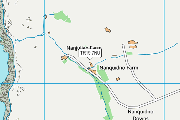 TR19 7NU map - OS VectorMap District (Ordnance Survey)