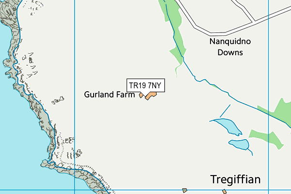 TR19 7NY map - OS VectorMap District (Ordnance Survey)