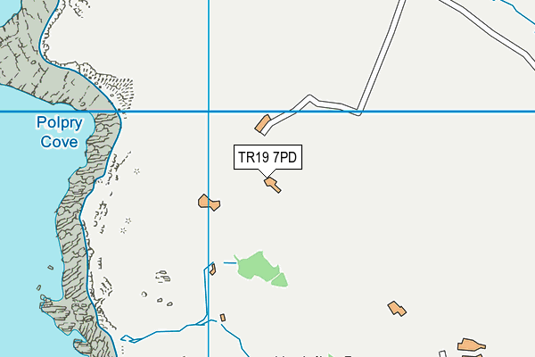 TR19 7PD map - OS VectorMap District (Ordnance Survey)