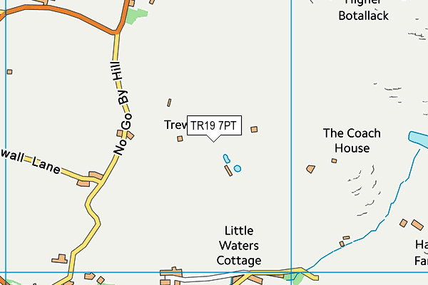 TR19 7PT map - OS VectorMap District (Ordnance Survey)