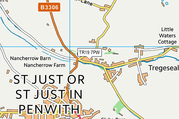 TR19 7PW map - OS VectorMap District (Ordnance Survey)