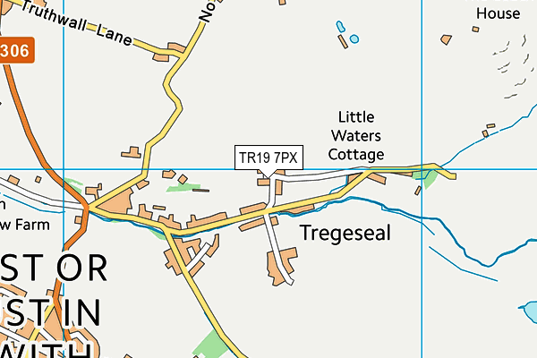 TR19 7PX map - OS VectorMap District (Ordnance Survey)