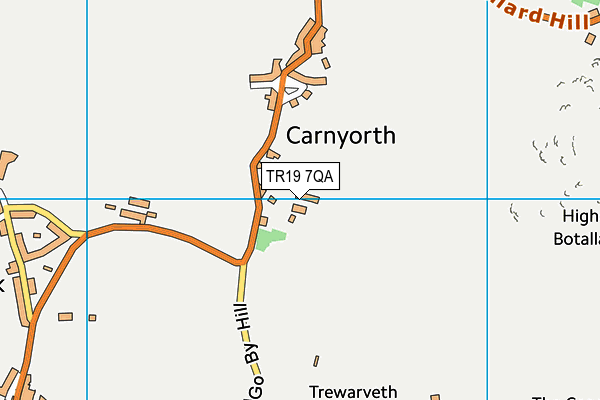 TR19 7QA map - OS VectorMap District (Ordnance Survey)