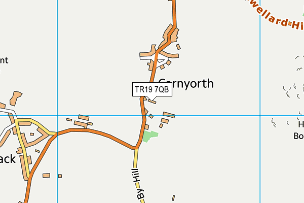 TR19 7QB map - OS VectorMap District (Ordnance Survey)