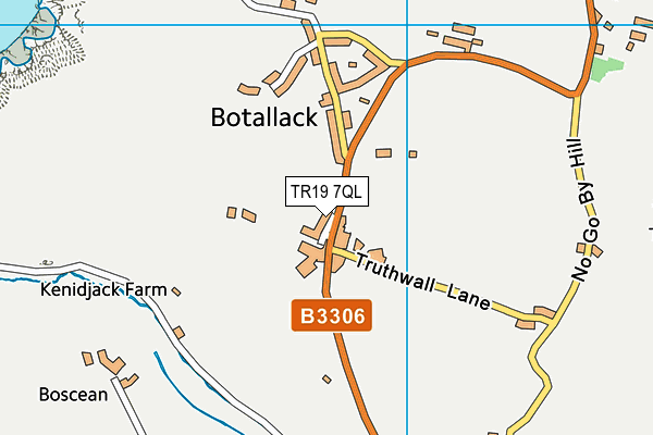 TR19 7QL map - OS VectorMap District (Ordnance Survey)