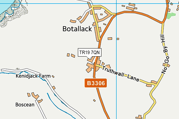 TR19 7QN map - OS VectorMap District (Ordnance Survey)