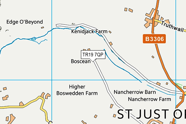 TR19 7QP map - OS VectorMap District (Ordnance Survey)