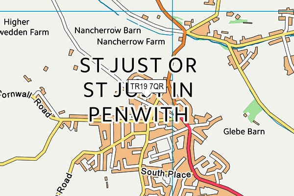 TR19 7QR map - OS VectorMap District (Ordnance Survey)