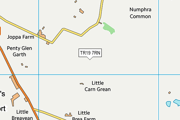 TR19 7RN map - OS VectorMap District (Ordnance Survey)