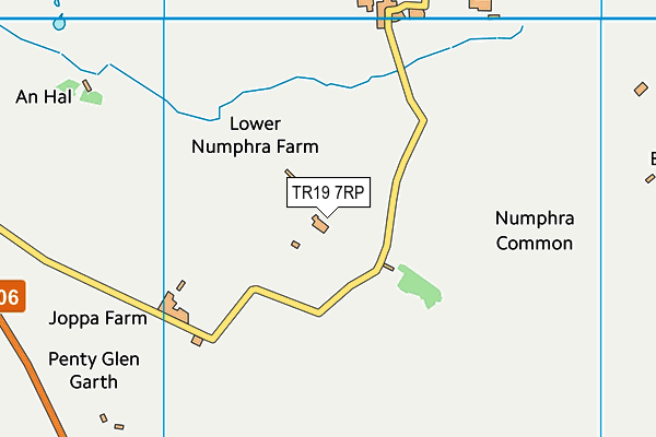 TR19 7RP map - OS VectorMap District (Ordnance Survey)