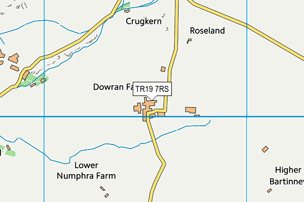 TR19 7RS map - OS VectorMap District (Ordnance Survey)