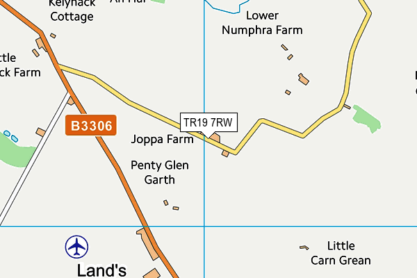 TR19 7RW map - OS VectorMap District (Ordnance Survey)