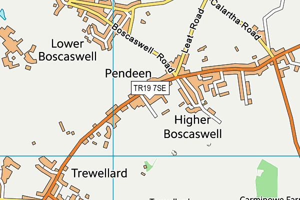 Pendeen School  map (TR19 7SE) - OS VectorMap District (Ordnance Survey)
