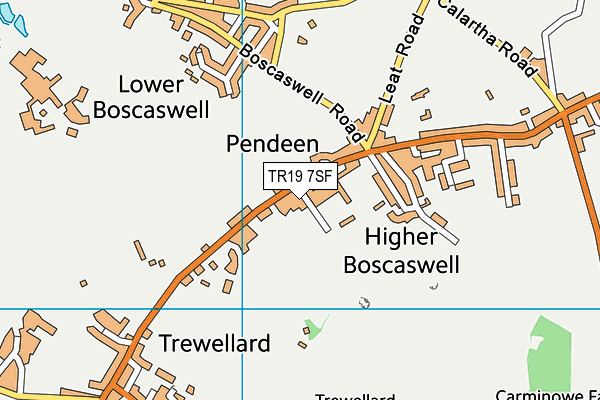 TR19 7SF map - OS VectorMap District (Ordnance Survey)