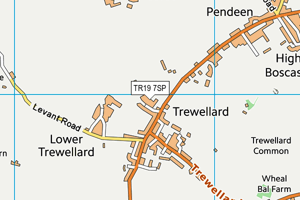 TR19 7SP map - OS VectorMap District (Ordnance Survey)