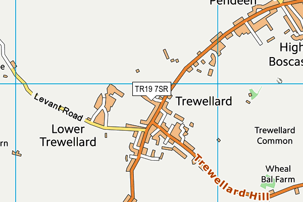 TR19 7SR map - OS VectorMap District (Ordnance Survey)