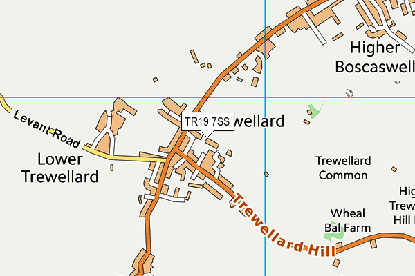 TR19 7SS map - OS VectorMap District (Ordnance Survey)